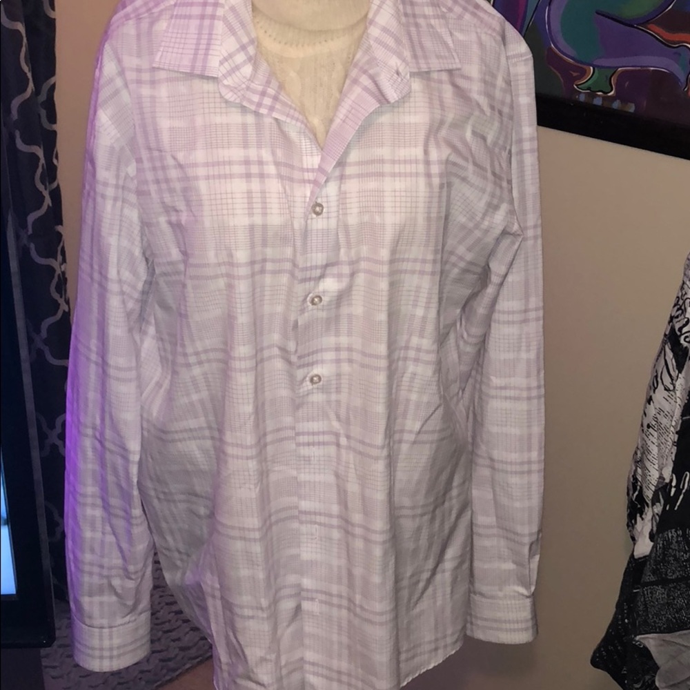Slim Fit 2XLT Egara Men’s Warehouse Button Down